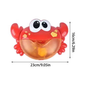 Blowing Bubble Baby Bath Toys Outdoor Foam Maker Waterproof       Cartoon Crab Bathroom Swimming Pool Toys Bathtub Soap Machine 6