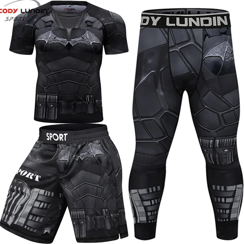 Men Sportswear With Print Gorilla Men MMA Jiu jitsu T-shirt No Gi Rashguard Bjj Fighting wear Athletic Tracksuit Boxing Jerseys