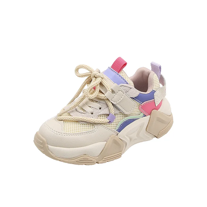 

Spring Flats for Boys Girls Soft Bottom Breathable Sneakers 3-13 Years Kids Outdoor Casual Shoes 26-37 Unisex Mesh (Air mesh)