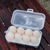 Portable Eggs Box Case Kitchen Container Organizer for Outdoor Camping Picnic Transparent 3/4/8 Grids Egg Holder 2