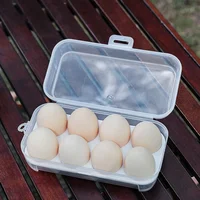 Portable Eggs Box Case Kitchen Container Organizer for Outdoor Camping Picnic Transparent 3/4/8 Grids Egg Holder 2