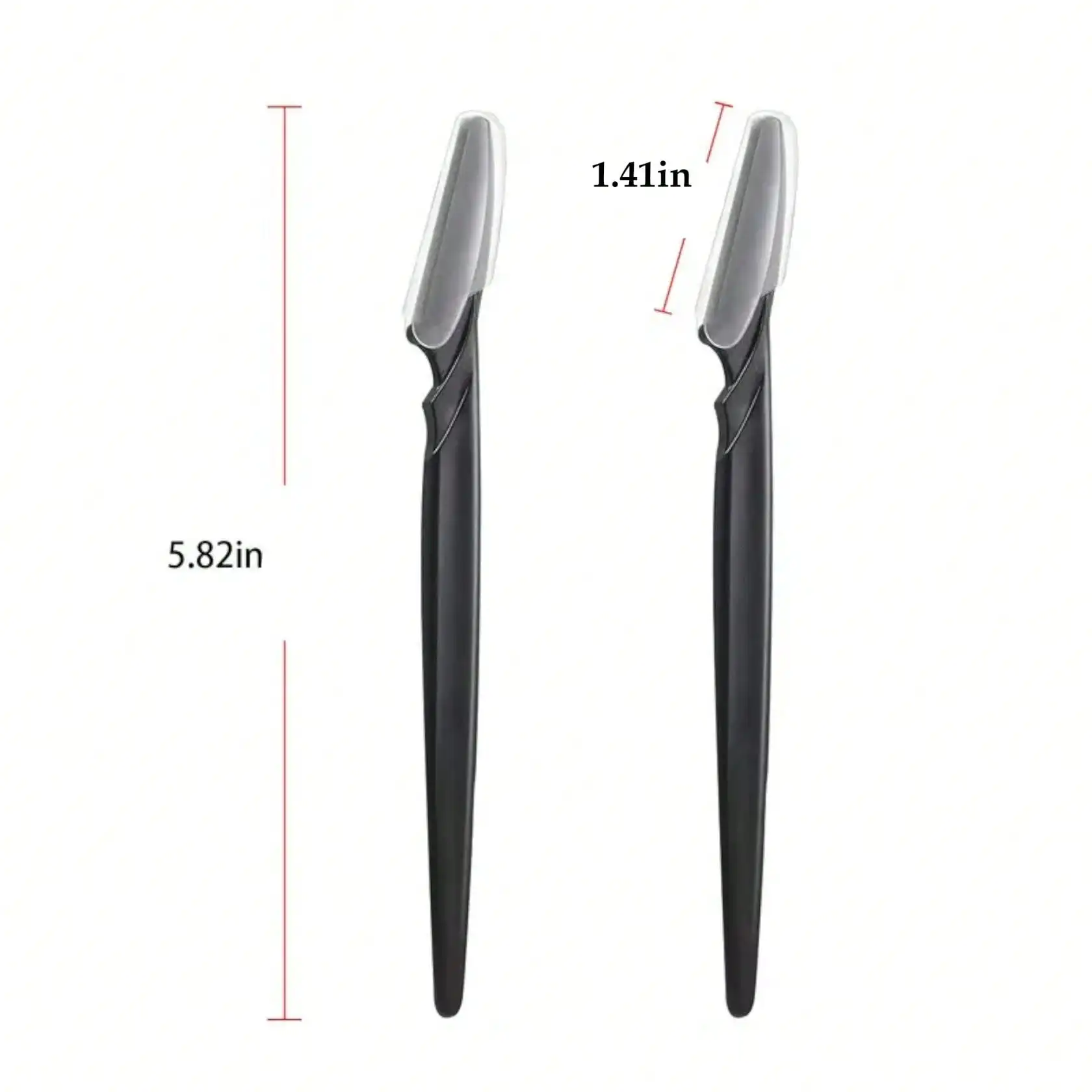 12pcs Eyebrow Razor Shaper Shavers Trimmers For Women And Men Face Hair Removers Multipurpose Exfoliating Face Razor Black