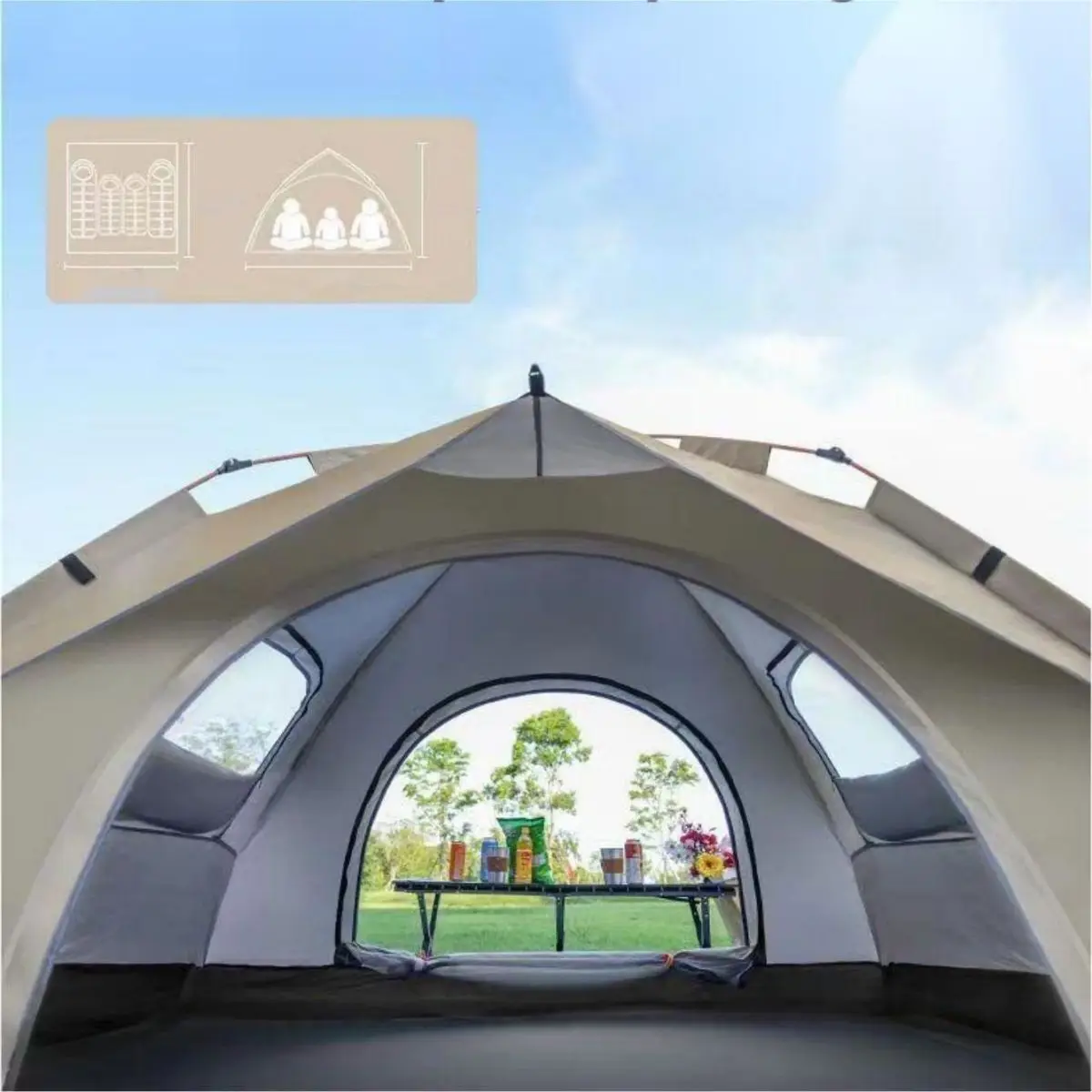 Automatic Quick-Opening Camping Tent 1