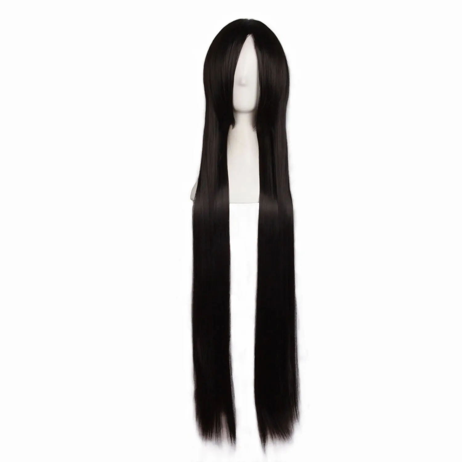 40 Inch 100 cm Black Long Straight Cosplay Costume Wig Fashion Party Synthetic Wig,synthetic wig