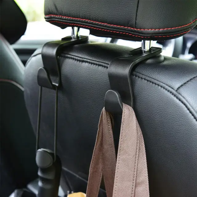 Porte-sac de siège de voiture, crochet d'appui-tête en Silicone rouge noir  marron porte-monnaie de voiture, accessoires d'intérieur de voiture -  AliExpress