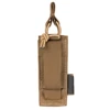 Tactical Magazine Pouch Open Pistol Single Mag Bag Molle Flashlight Pouch Torch Holder Hunting Knife Holster Shooting Airsoft 3