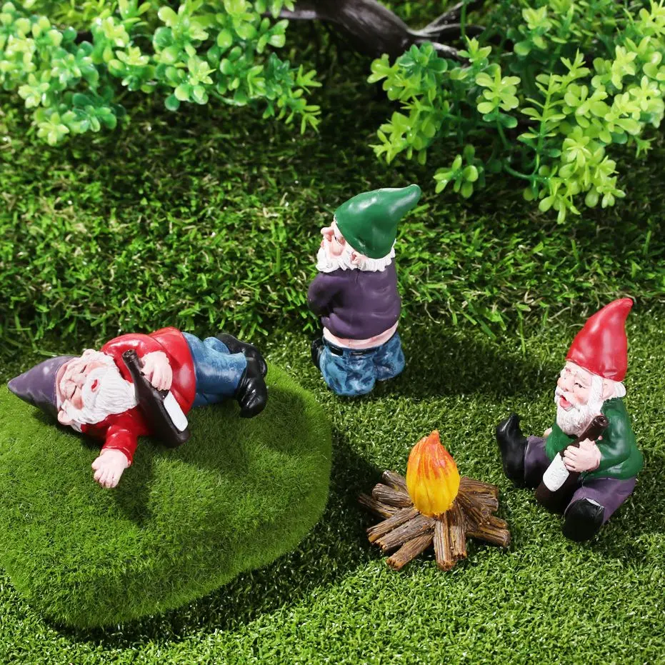 

Mini Drunk Elves Dwarf Figurines Resin Miniature Dwarf Elf Funny Peeing Elf Moss Terrarium Ornaments Home Desktop Decoration