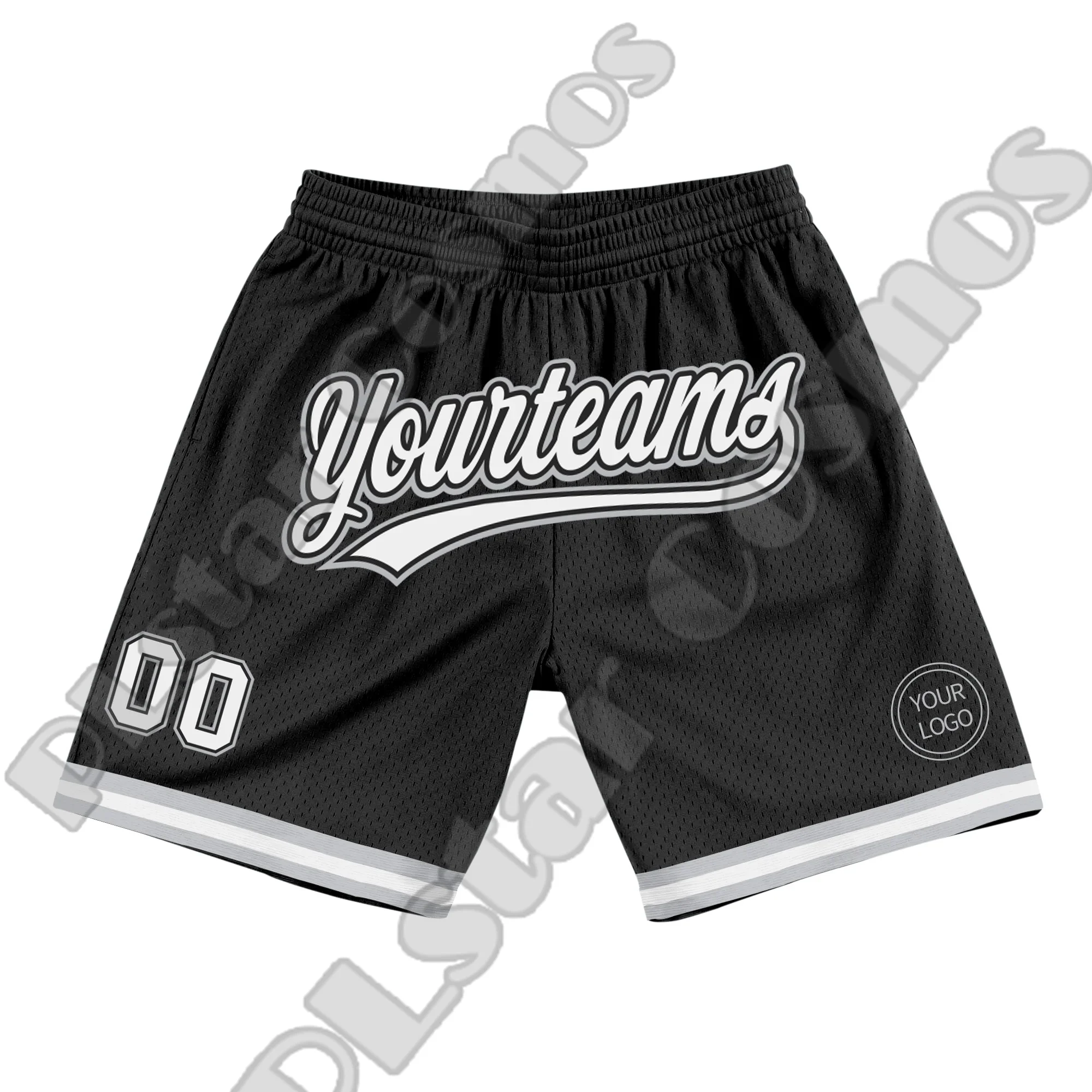 Custom Name Logo Team Number Basketball Shorts Pants Retro Breathable Mesh Sportswear 3DPrint Summer Harajuku Drop Shipping X4 6