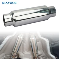 High-Flow Stainless Steel Exhaust Muffler - 2" to 3" Adjustable Tip
