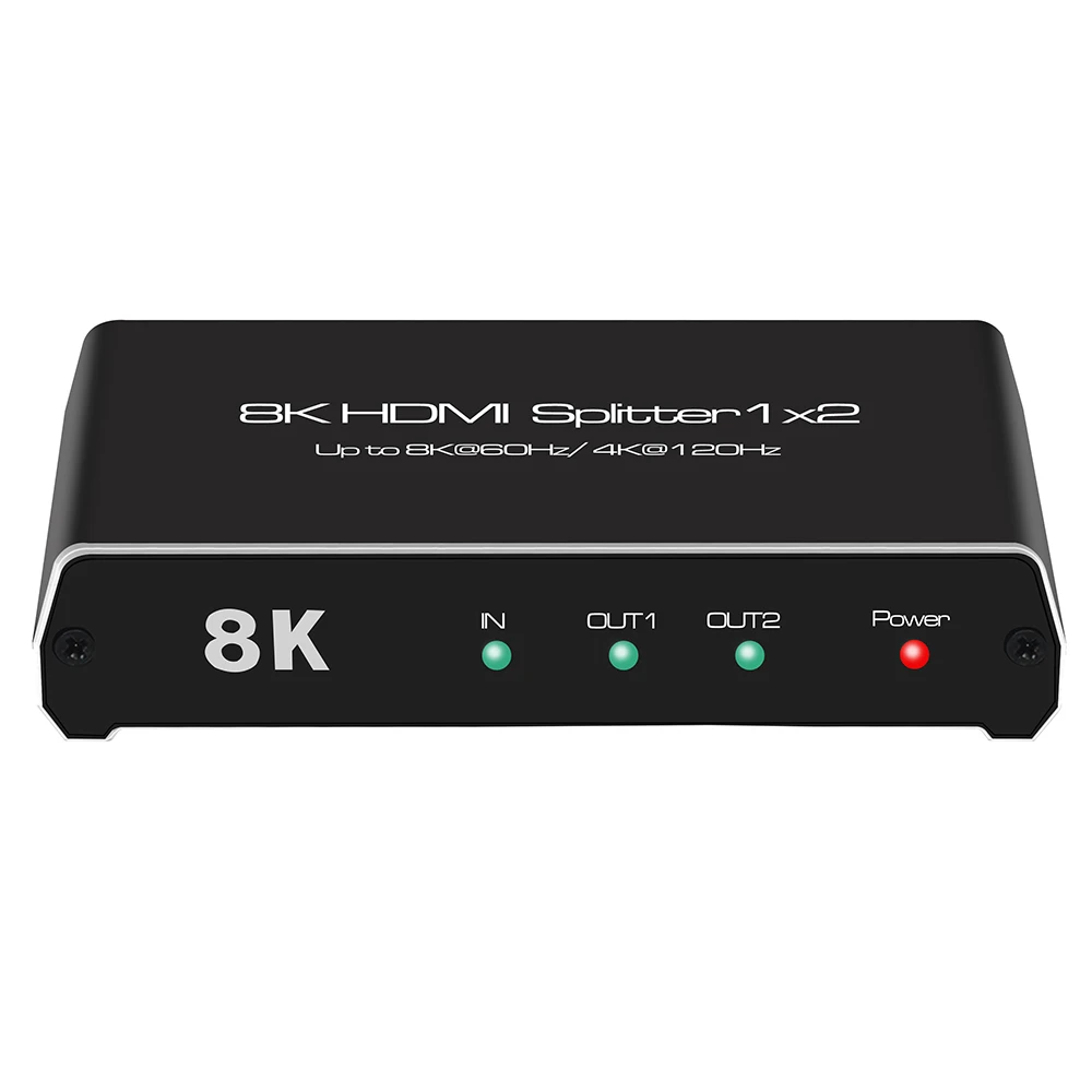 HDMI й 1x2 4K 120Hz 8K 60Hz HDMI 2.1 й ȯ, 1  2  HDCP 2.3 UHD HLG HDR 7680x4320P 8KTV PS5 Xbox ӿ