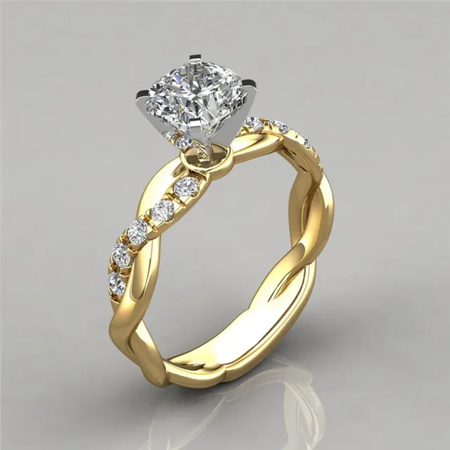Zircon Cross Lovers’ Ring – Women’s & Men’s Wedding Commitment Jewelry - Image 3