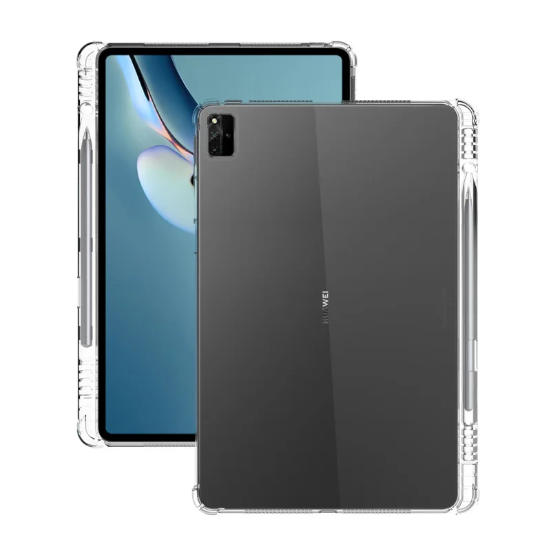 Per Huawei Matepad Pro 12.6 2021 Custodia Per Tablet Cover Posteriore Antiurto In Tpu Morbido Trasparente Per Matepad Pro Guscio Airbag Da 12.6 Pollic