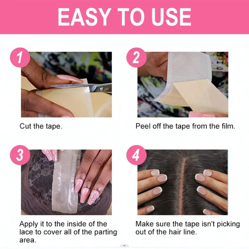 Wig Adhesive Tape Lace Wig Grids Silicone Lace Tape Healer Breathable Knots Healer Hair Non-Slip Silicone Scar wig glue hair bonding glue lace wig glue wig tape hair tape hair extension tape