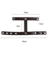 Leder Penis Ring BDSM Testis Bondage Fesseln Erwachsene liefert Penis ring lange Kette Nippel klemmen befestigt BDSM Spielzeug für Männer 4