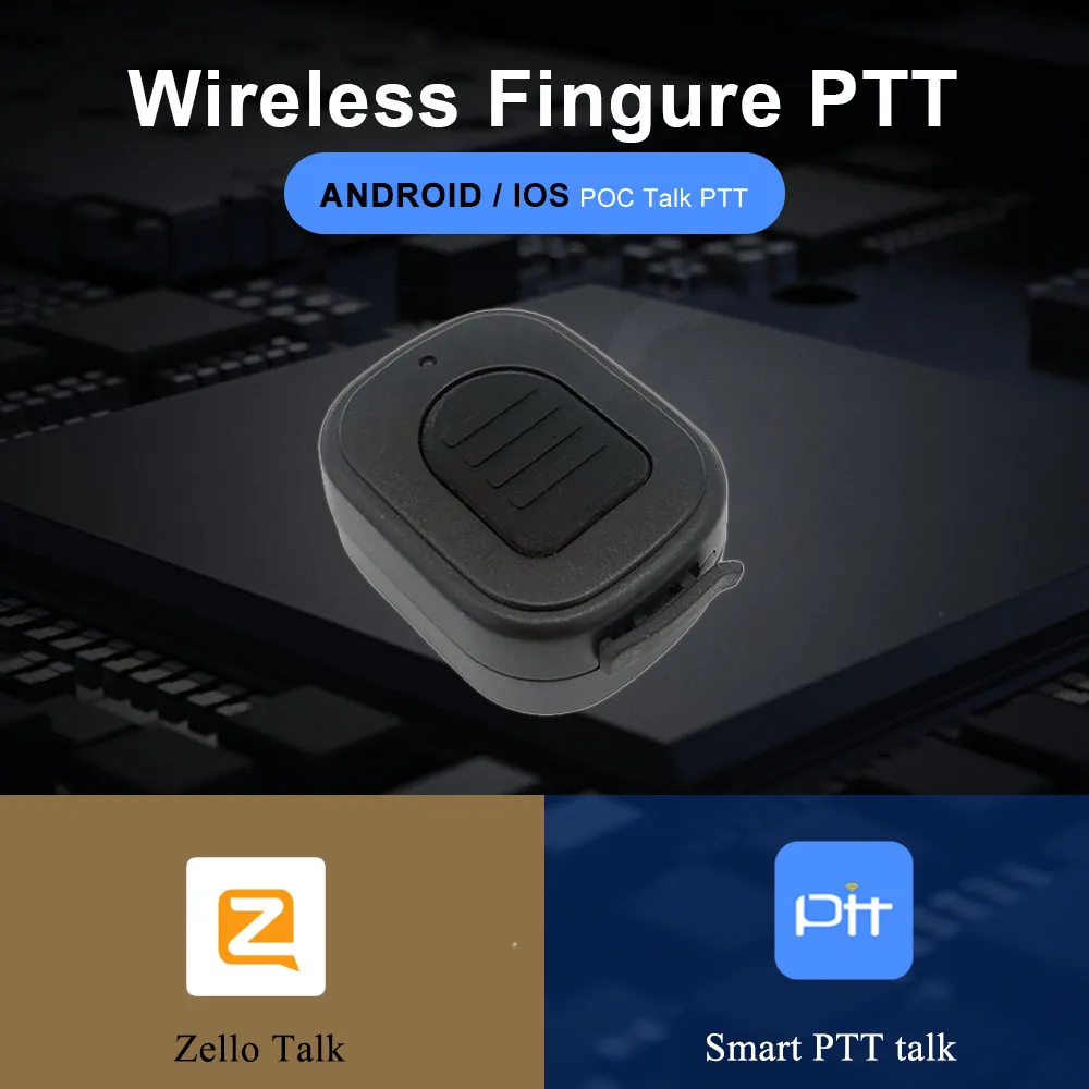 Wireless PTT Controller Z04 Hands-Free Walkie Talkie Button for Android iOS Mobi