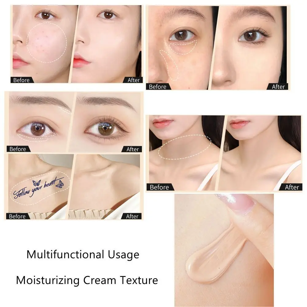 Brush Concealer Pressed Liquid Contour Dark Eye Circles Pimple Marks Spots Brightening Face Primer Base Makeup