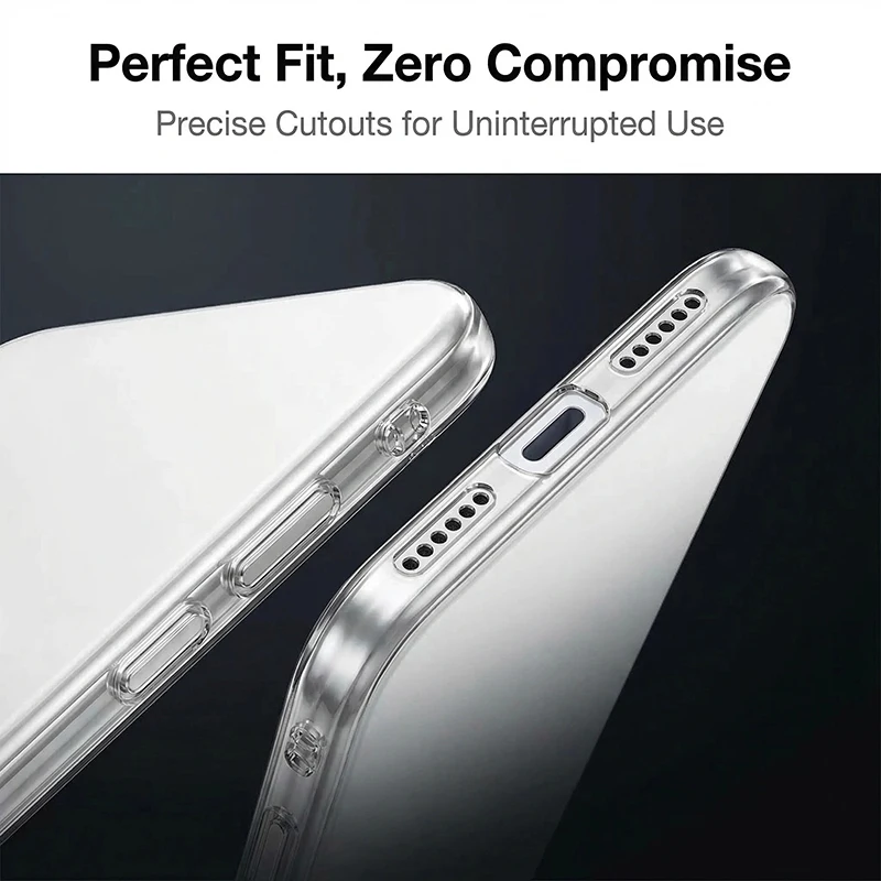 Ultra Thin Soft Silicone Camera Protection Clear Shell Slim Cover