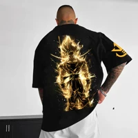 Dragon Ball Inspired Goku Red Oversized T-Shirt – Anime Streetwear Tee - Image 5