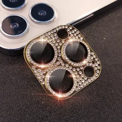 Diamond - Embedded Armor Lens Film Camera Protector Accessory - iPhone 17 (Golden)