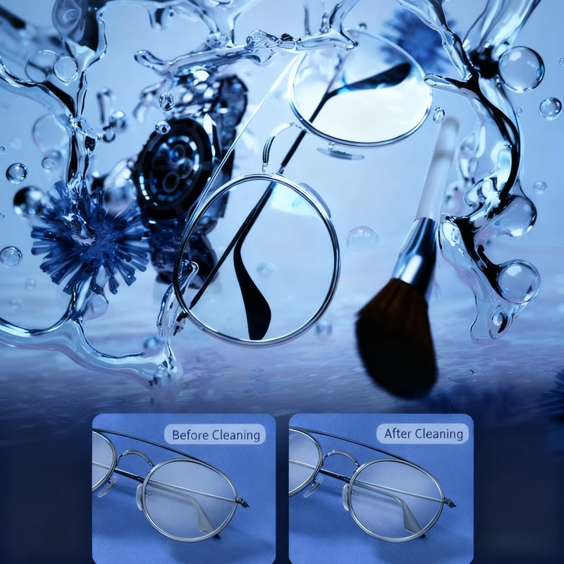 High Frequency Vibration Jewelry Cleaner 360° Automatic Deep Cleaning Tool Portable USB Rechargeable for Rings Earrings glasses 4