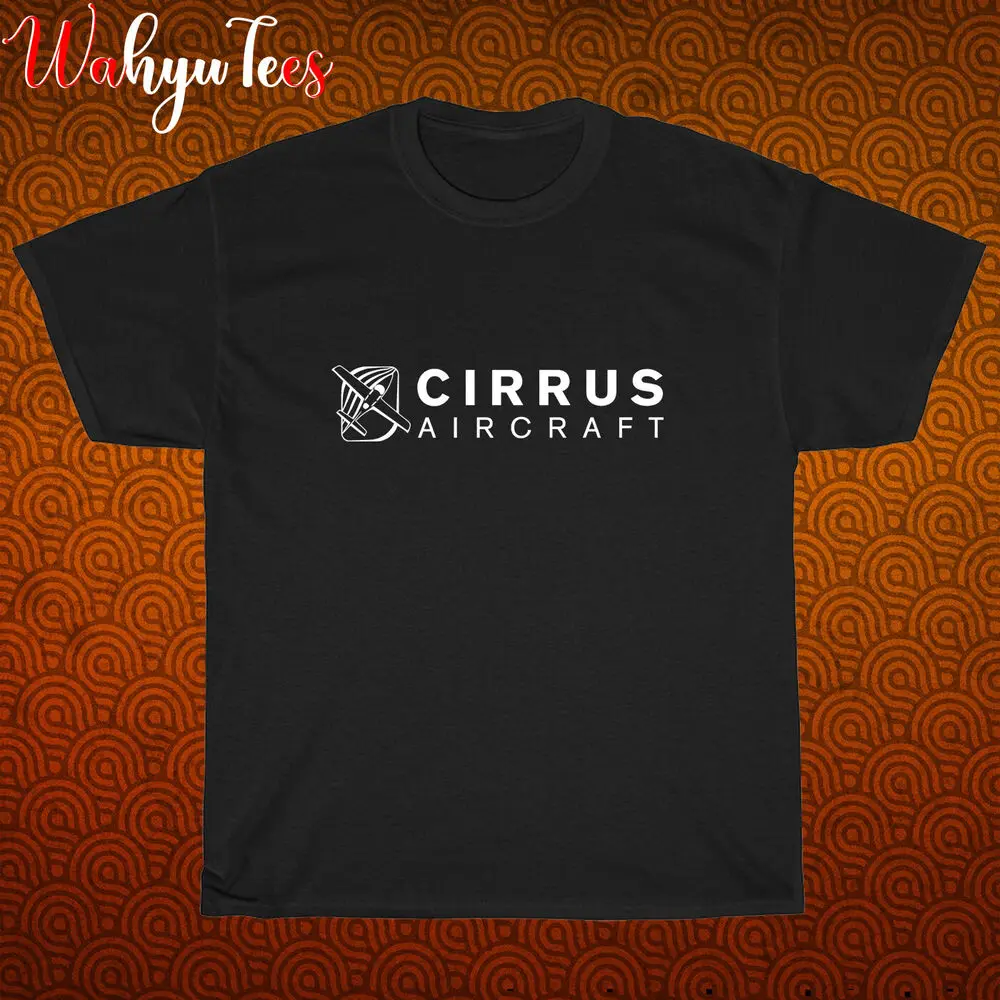 New Shirt Cirrus Aircraft Logo Black Navy Grey White T-Shirt Size S-5xl