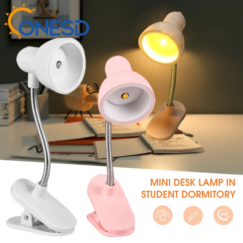 

Mini Book Light LED Clamp Reading Lamp Night Lights Books To Read Bookmark Desk Decoration Bedroom Writing Stand Notebook Small