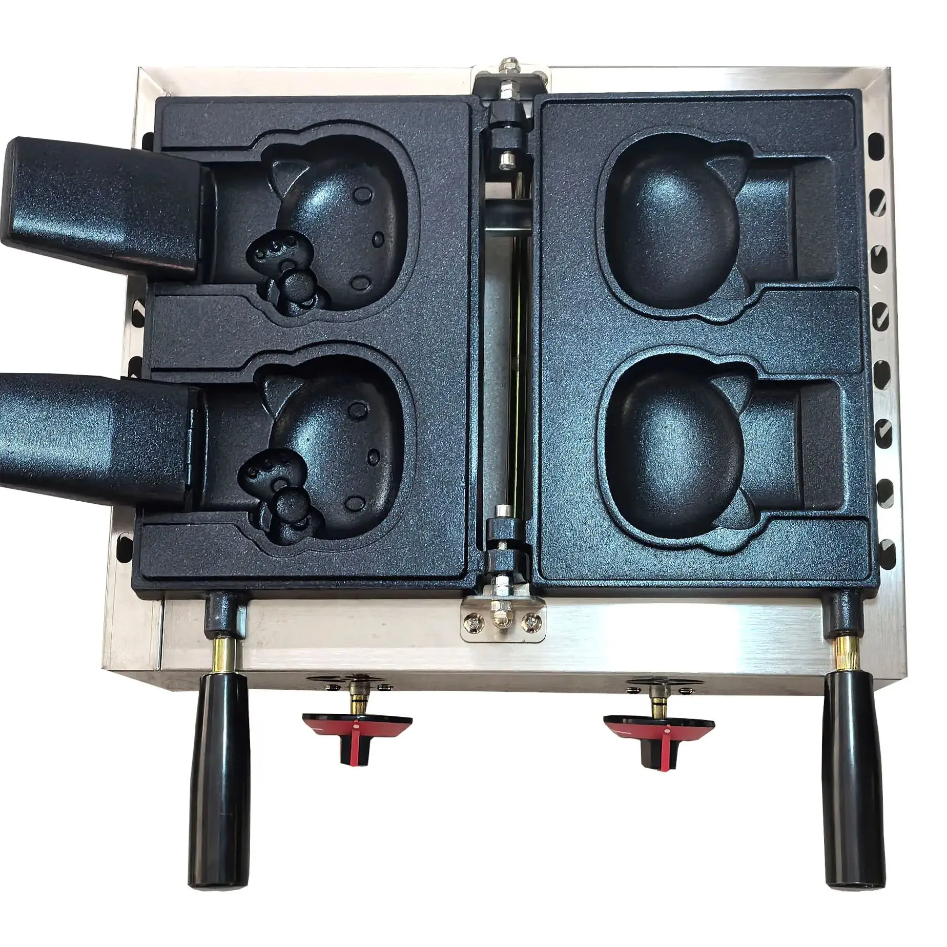 Description Picture 2 of itemGas-Powered Kitty Taiyaki & Ice Cream Waffle Cone Maker â€“ Charming Open-Mouth Design