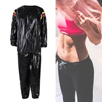 Combinaison de Sauna de Fitness complète pour femmes et hommes, combinaison de sueur rapide pour salle de sport, exercice de Fitness, entraînement-S à 3XL 3