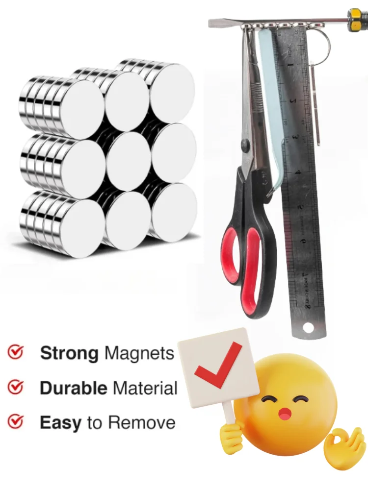 Superstarker Magnet, starke Magnetscheiben für Dekoration, Kühlschrank, DIY, Bau, Wissenschaft, Basteln, Büro, 4x3, 5x3, 6x3 – Detail 1