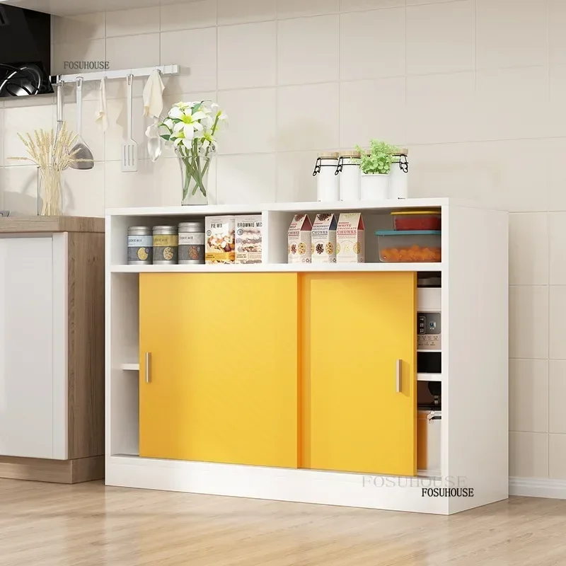 Modern Apartment Kitchen Cabinets Indoor Balcony Side Cabinet Simple Restaurant Storage Locker Living Room Cupboard with Door M 3