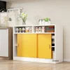 Modern Apartment Kitchen Cabinets Indoor Balcony Side Cabinet Simple Restaurant Storage Locker Living Room Cupboard with Door M 3