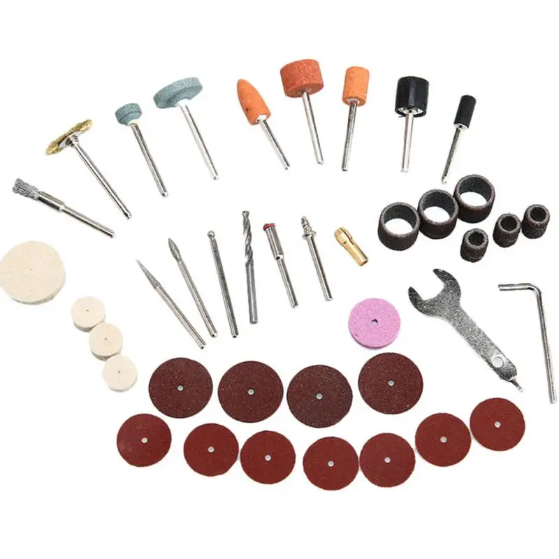 

Rotary Tool Accessories Kit 1/8-inch Shank Power Tool Accessory Set Easy Drilling Sawing Sanding Grinding Polishing