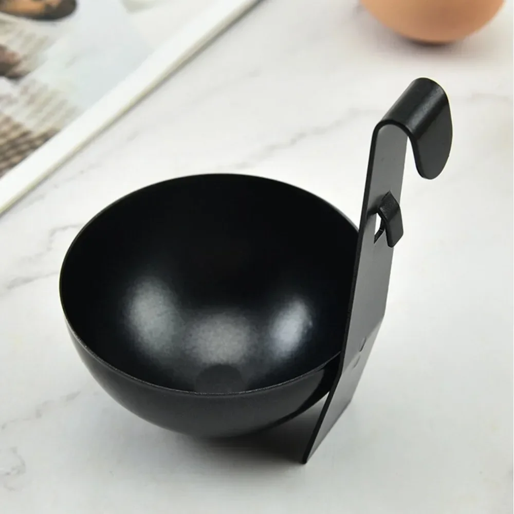 Egg cooker nonstick egg molds poached boiling eggs maker spoon holder steamer rack