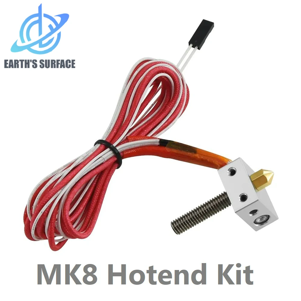 

DB-3D Printer Parts MK8 Hotend Kit 12V40W MK8 Extruder Short Range Direct Hot Head Throat Heater Block Nozzle For Anet A2 A8