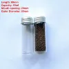 24 PCS/lot 20*30*80mm 40ml Small Glass Bottles Aluminum Caps Glass Tiny Jars Vials Transparent Glass Containers Perfume Bottles 2
