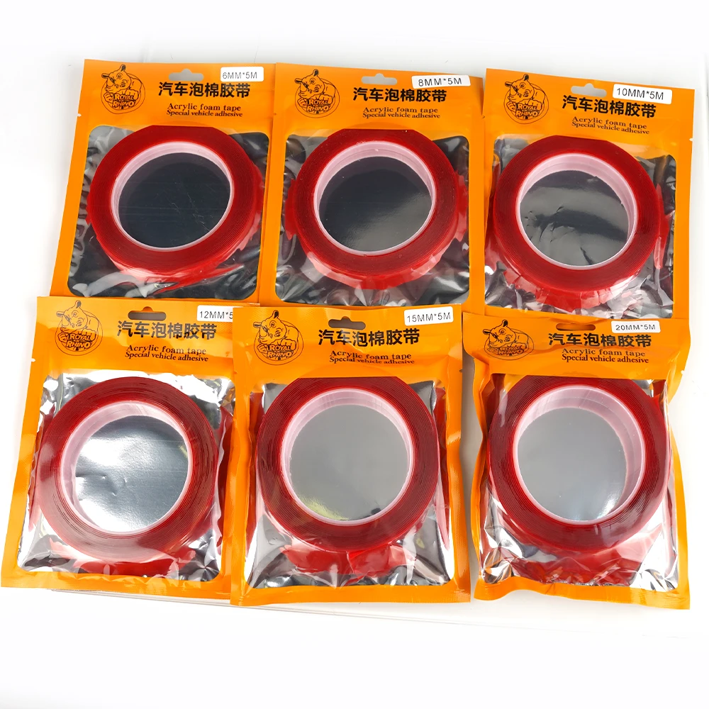 브랜드 클리어 강력 양면 테이프, 고점착, 흔적없는, 방수, 가정, 사무실, 자동차 및 DIY 용