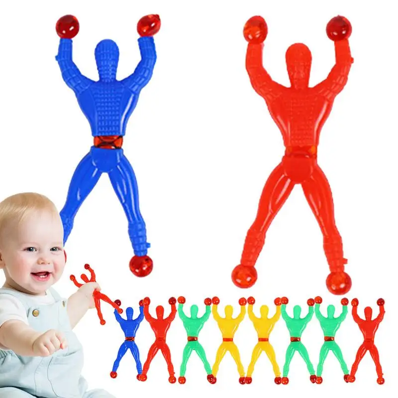 

10PCS Random Color Funny Birthday Vent Novel Party Gift Supplies Sticky Wall Climbing Kid Climber Men Fillers Educational Toy