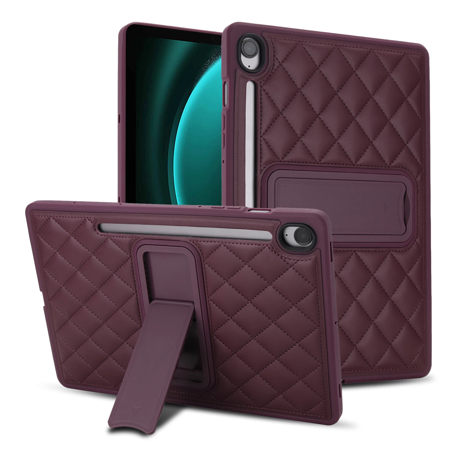 Luxury Leather Tablet Case with Kickstand and Stand Cover