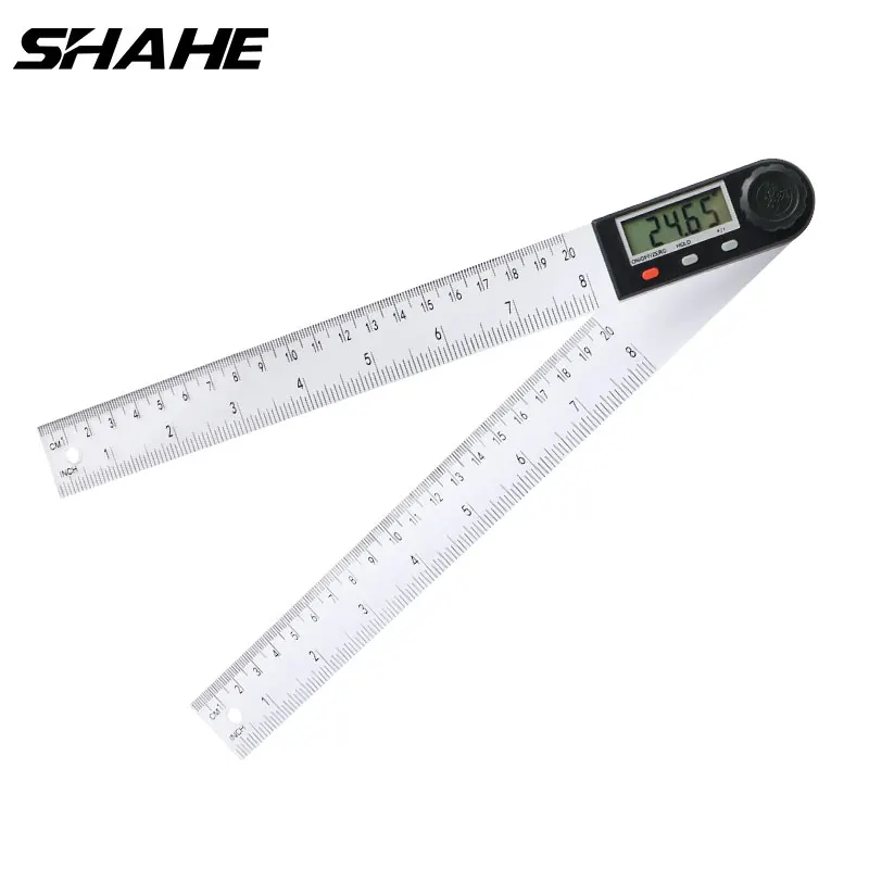 Digital Angle Protractor Shahe 200/300 mm Digital Angle Finde Plastic Digital Protractor Inclinometer Electron Goniometer Protractor Angle Ruler Meter
