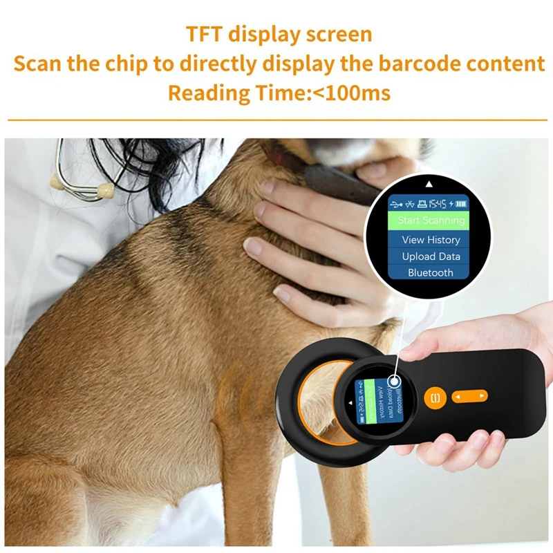 Bluetooth Pet Micro-Chip Reader 3-In-1 2.4Ghz Wireless Bluetooth USB Animal Universal Microchip-Tag Reader Scanner