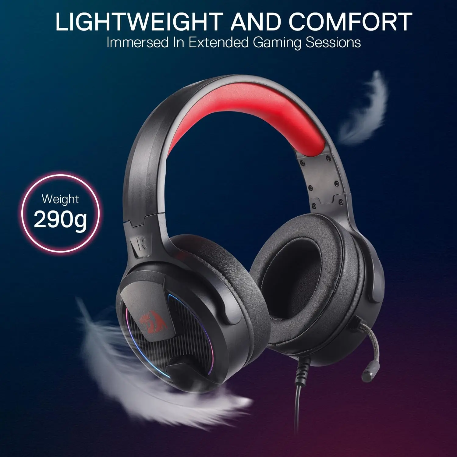 Redragon H315 RGB Wired Gaming Headset thumbnail 4