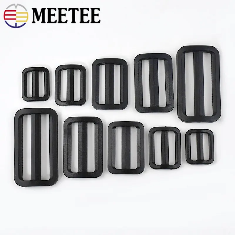 2/4Set 20-50mm Plastic Quick Side Release Buckle Tri Glide Slider Clasp for  Bag Strap Belt Adjust Buckles DIY Sewing Accessories