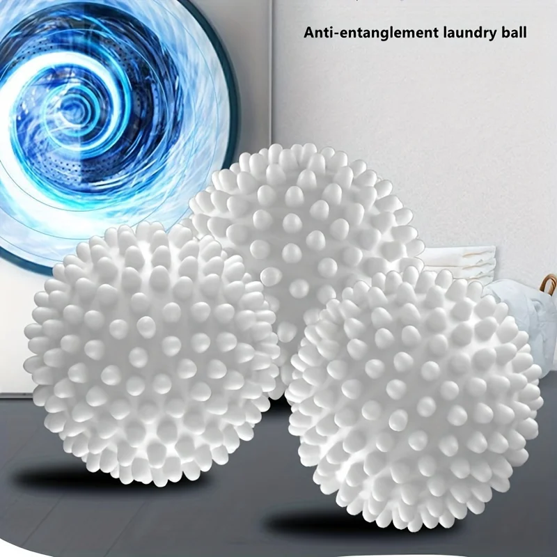 6 reusable laundry balls - effective anti wrap laundry, drying, fabric softening, stain removal, and care - for cleaning 3