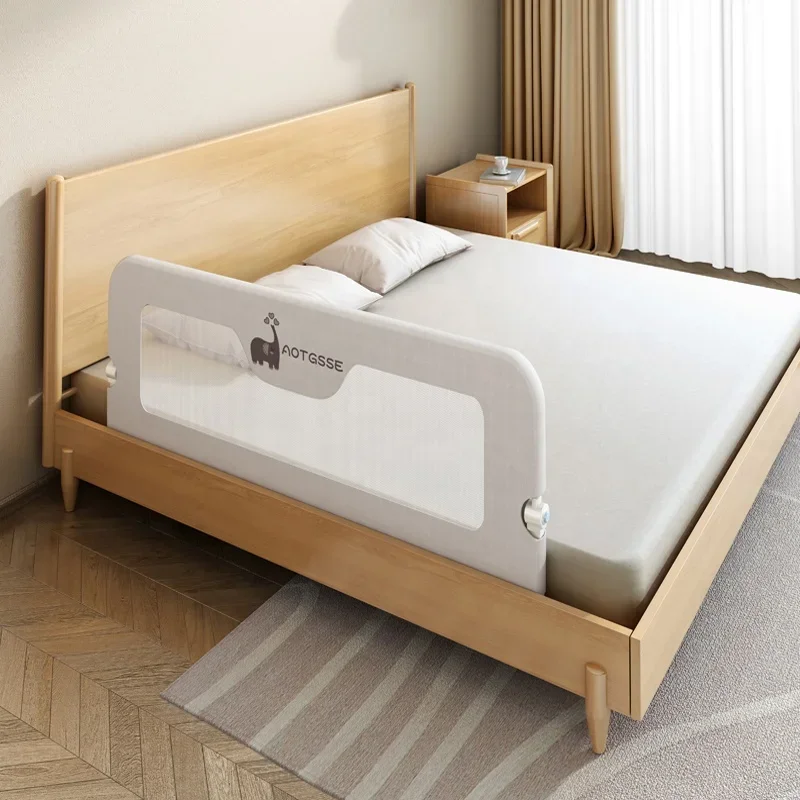 Baby Bed Guard Rails Fence Foldable Bumper Anti-falling Elegant Fence Protect Baby Falling from Bed