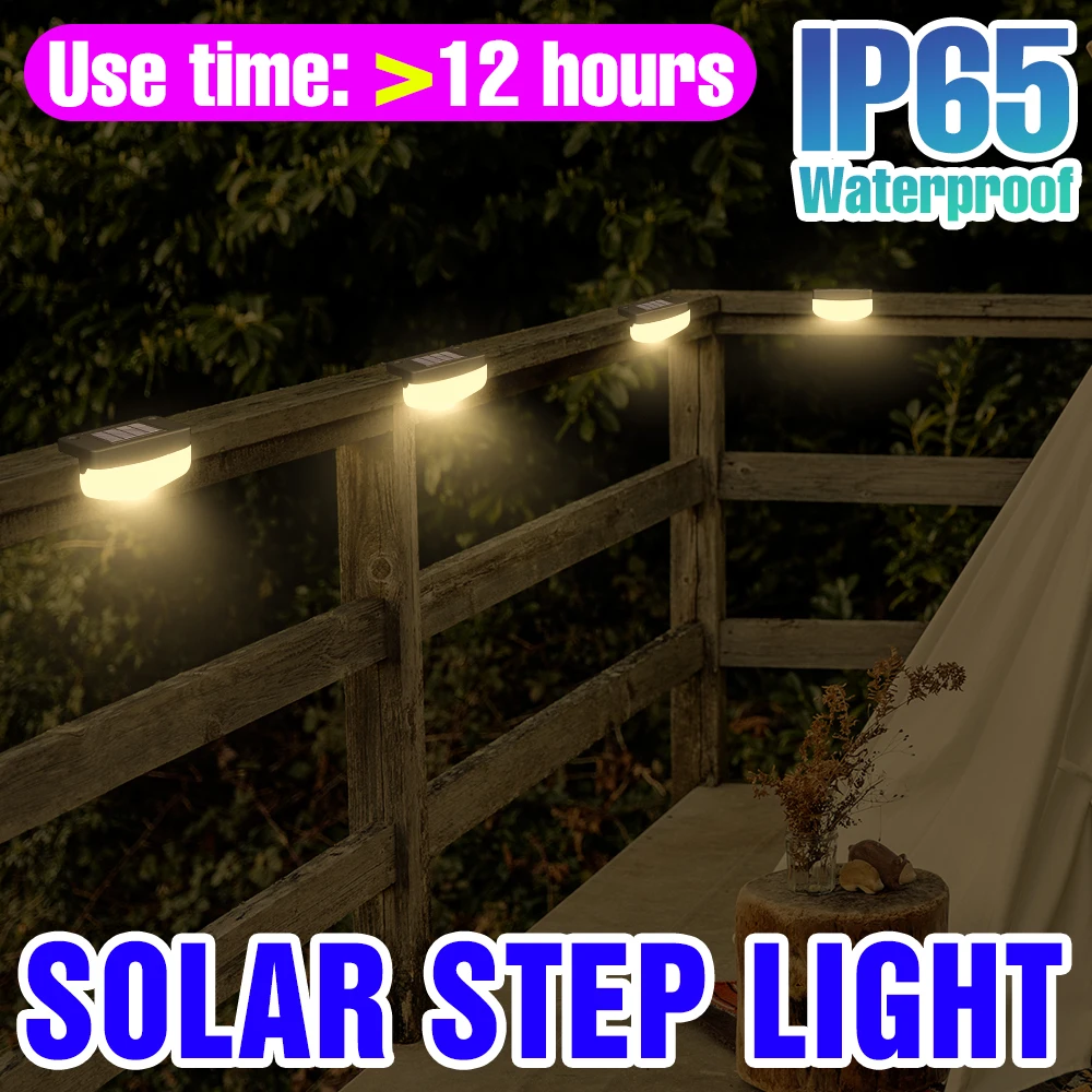 

LED Garden Light Solar Lamp IP65 Waterproof Outdoor Stair Light For Pathway Patio Railing Fence Decoration LED Solar Lighting