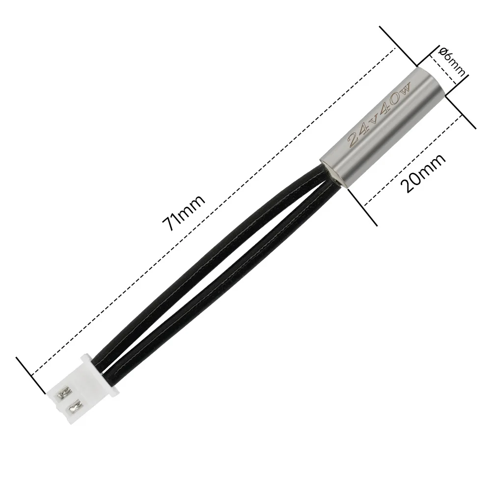Creality Ender 3 V3 SE Thermistor Heating Tube Cartridge Heater 24V 40W and Thermistor 260°C 3D Printer Parts — view 2