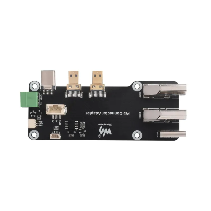 Micro HDMI-compatible to HDMI-c Multifunctional Adapter for Raspberry Pi 5 / 4B Two Power Supply Methods Dual 4K Output - 2
