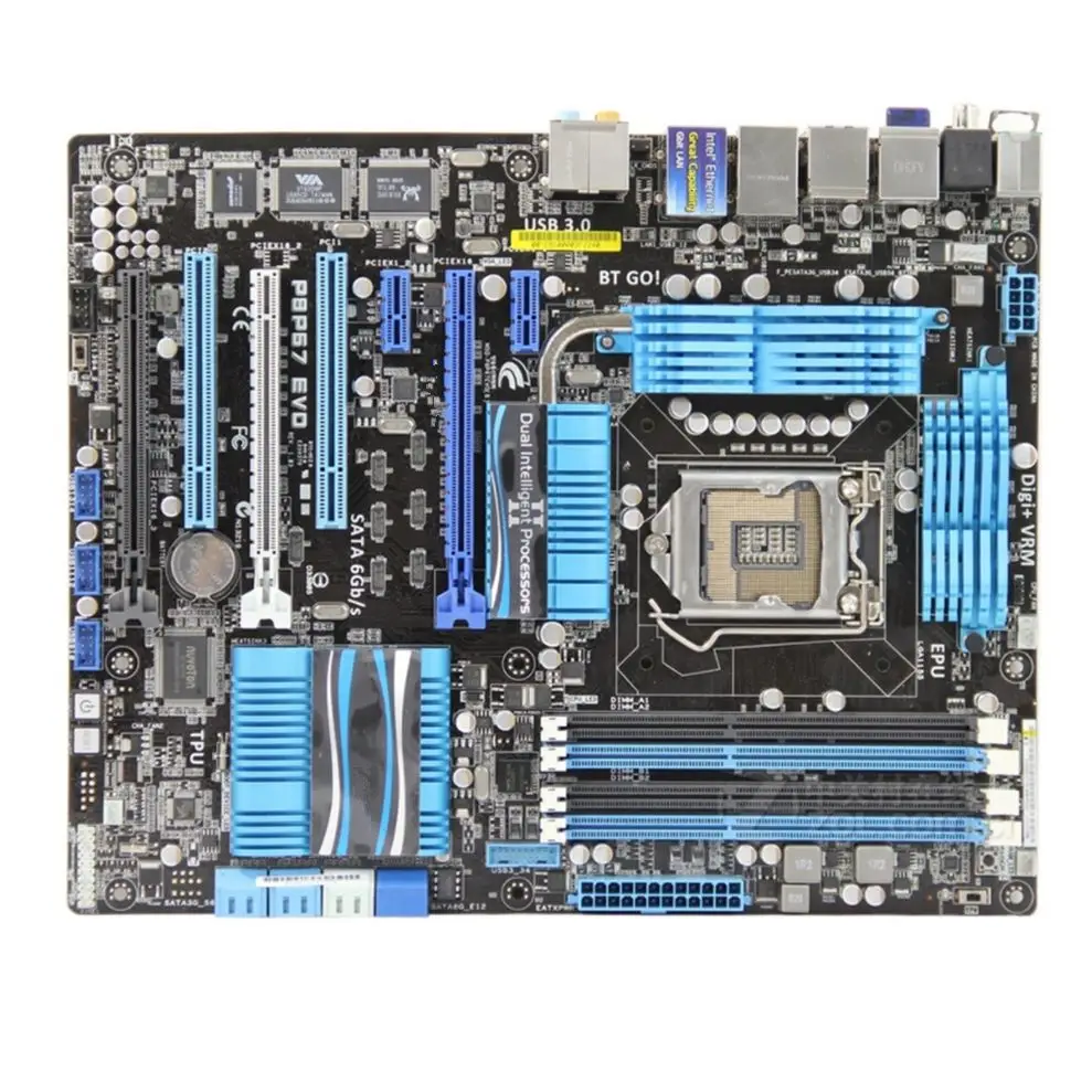 

P8P67 EVO настольная материнская плата P67 Socket LGA 1155 i3 i5 i7 DDR3 32 Гб ATX UEFI BIOS материнская плата в продаже
