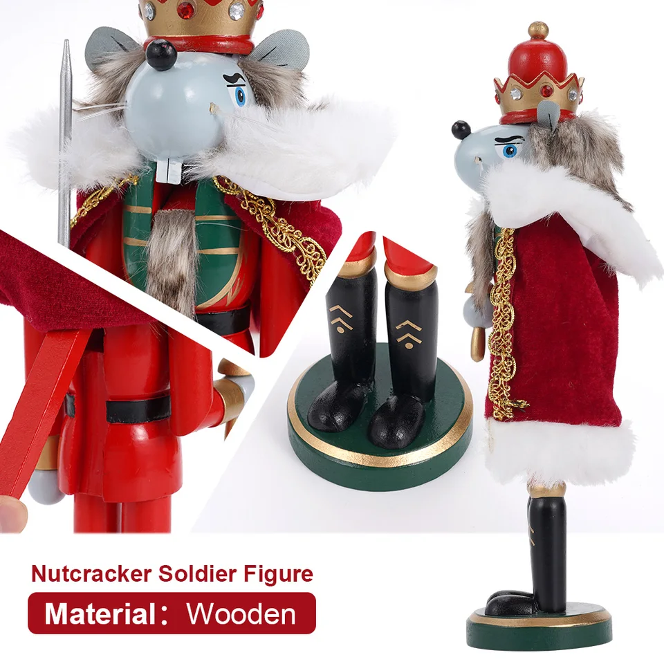 Kurt Adler Notenkraker met zwaard kersthanger 14,5 cm • Multicolor • de
