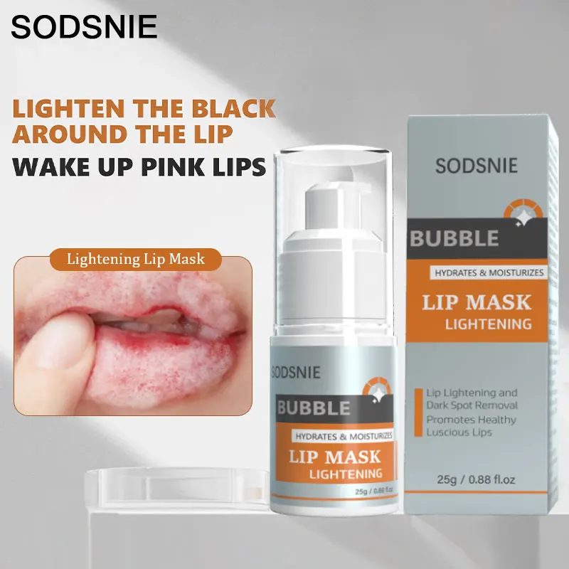 Bubble Lip Lightening Mask Remove Black Lips Moisturize Repair Fade Lip